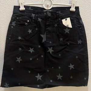 NWT Neon Blonde Tease Denim Skirt